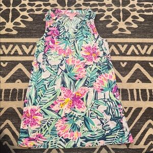Lilly Pulitzer Essie Tank Top Women’s Elephant Pink Blue Teal
